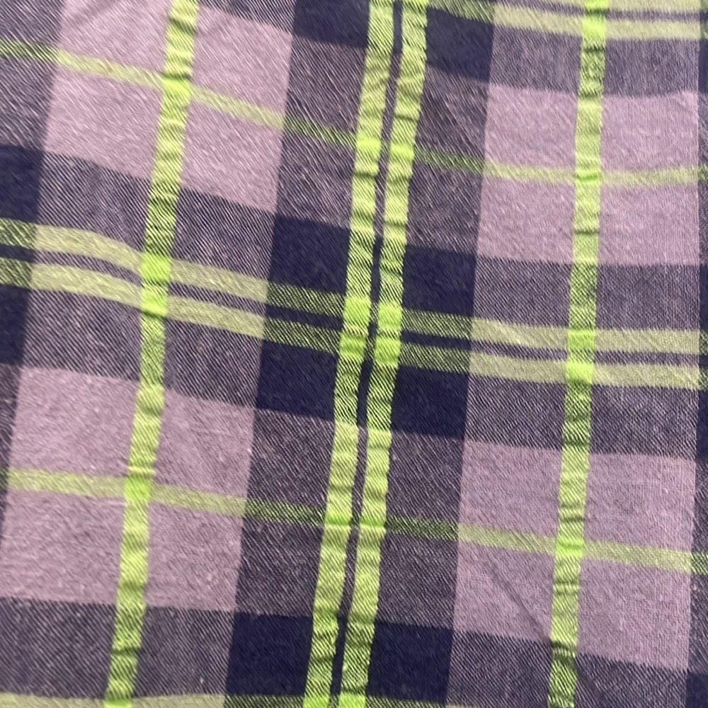 - Vintage Torrid Y2k plaid seersucker shirt size 2 grunge goth punk - Picture 7 of 7